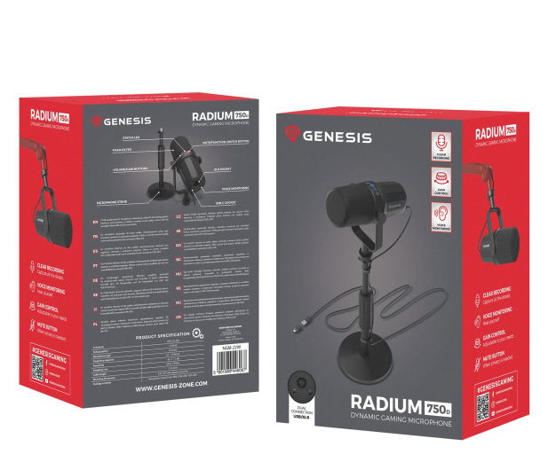 Genesis RADIUM 750D STUDYJNY USB/XLR STATYW NGM-2290 - 1360288 - zdjęcie 7